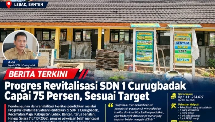Progres Revitalisasi SDN 1 Curugbadak Capai 75 Persen, Pembangunan Berjalan Sesuai Target