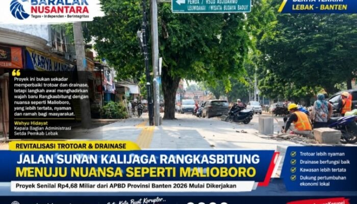 Revitalisasi Jalan Sunan Kalijaga Rangkasbitung, Mimpi Hadirkan Nuansa Malioboro di Jantung Lebak