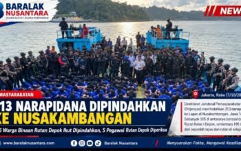 313 Narapidana Dipindahkan ke Nusakambangan, 115 Warga Binaan Rutan Depok